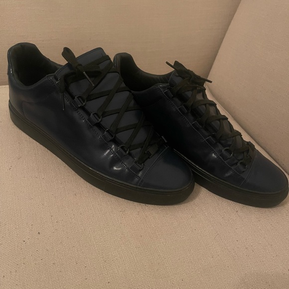BALENCIAGA ARENA MEN DARK BLUE SIZE 11 PRE OWNED - Picture 7 of 8